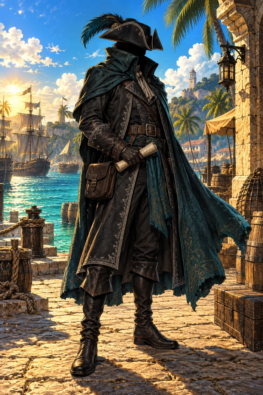 Lafitte, el Mercader de Sombras · retrato ilustrado