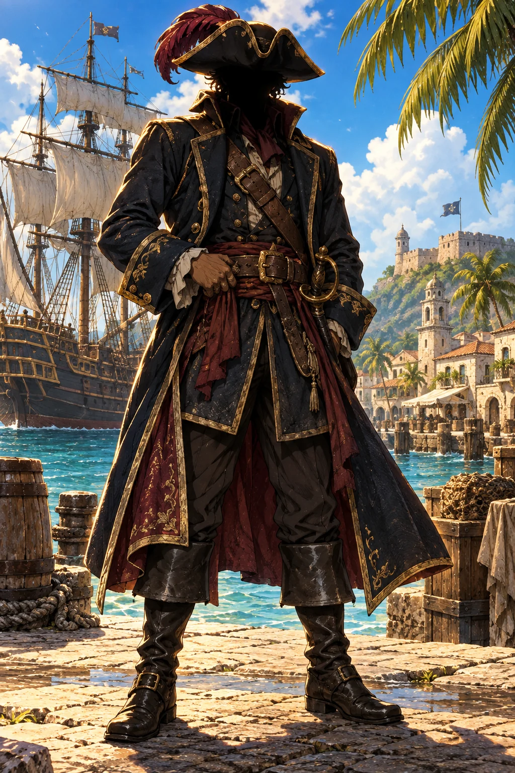 Morgan del Ron Dorado · retrato ilustrado