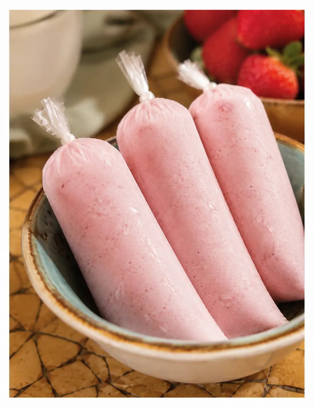 Helado de fresa