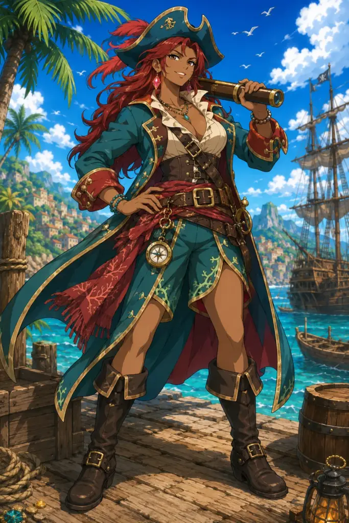 Ana Bonita del Arrecife · retrato ilustrado